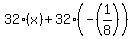 32%28x%29+%2B+32%28-%281%2F8%29%29