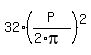 32%2A%28P%2F%282%2Api%29%29%5E2
