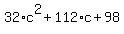 32%2Ac%5E2%2B112%2Ac%2B98