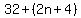 32%2B%282n%2B4%29