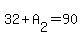 32%2BA%5B2%5D=90