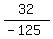 32%2F%28-125%29