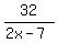 32%2F%282x-7%29