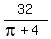 32%2F%28pi%2B4%29