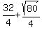 32%2F4%2Bsqrt%2880%29%2F4