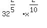 32%5E%282%2F5%29%2Ax%5E%282%2F10%29