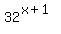 32%5E%28x%2B1%29
