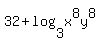 32+%2B+log%283%2Cx%5E8y%5E8%29