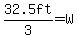 32.5ft%2F3=W