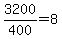 3200%2F400+=+8