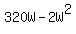 320W+-+2W%5E2