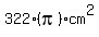 322%28pi%29cm%5E2