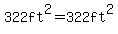 322ft%5E2=322ft%5E2