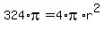 324%2Api+=+4%2Api%2Ar%5E2