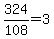 324%2F108+=+3