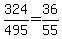 324%2F495=36%2F55