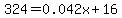 324=0.042x%2B16
