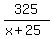 325%2F%28x%2B25%29
