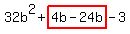 32b%5E2%2Bhighlight%284b-24b%29-3