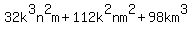 32k%5E3n%5E2m%2B112k%5E2nm%5E2%2B98km%5E3