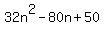 32n%5E2-80n%2B50
