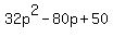 32p%5E2-80p%2B50