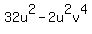 32u%5E2-2u%5E2v%5E4