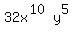 32x%5E%2810%29y%5E5