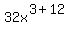 32x%5E%283%2B12%29