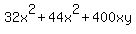 32x%5E2%2B44x%5E2%2B400xy