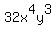 32x%5E4y%5E3