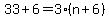 33%2B6=3%28n%2B6%29