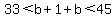 33%3Cb%2B1%2Bb%3C45