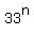 33%5En