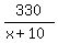 330%2F%28x%2B10%29