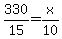 330%2F15+=+x%2F10
