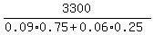3300%2F%280.09%2A0.75+%2B+0.06%2A0.25%29