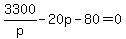 3300%2Fp-20p-80=0