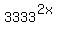 3333%5E%282x%29