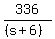 336%2F%28%28s%2B6%29%29