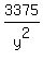 3375%2Fy%5E2