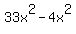 33x%5E2-4x%5E2