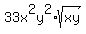 33x%5E2y%5E2%2Asqrt%28xy%29