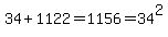 34%2B1122=1156=34%5E2