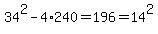34%5E2-4%2A240=196=14%5E2