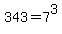 343=7%5E3