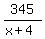 345%2F%28x%2B4%29
