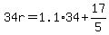 34r=1.1%2A34%2B17%2F5