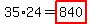35%2A24=highlight%28840%29