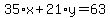 35%2Ax%2B21%2Ay=63
